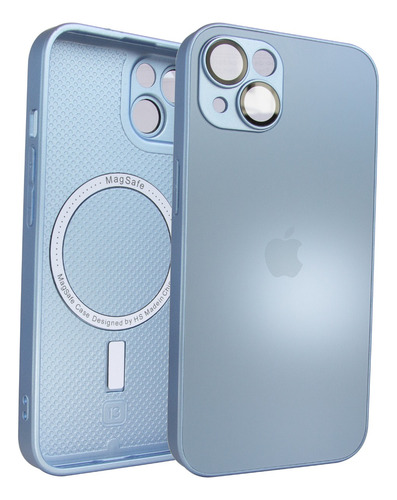 Capa Case Capinha Magsafe P/ iPhone 13 Ou 14 - Azul Celeste