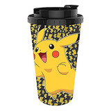 Pikachu Feliz Perno Salto Brillo De Doble Pared Taza De...