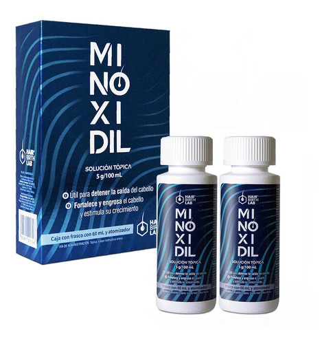 Minoxidil 5% Hair Birth Lab 60 Ml - 2 Pack