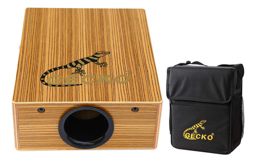 Gecko Caja De Cajon De Viaje, Caja De Percusion De Madera, C