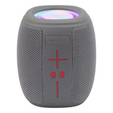 Misik - Bocina Bluetooth Portatil - Luz Led - Usb, Sd Y Fm Color Gris