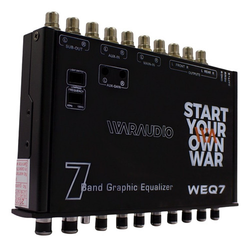 Ecualizador Parametrico 7 Bandas 3 Salidas 7v Waraudio Weq7 