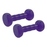 Mancuernas 2 Kg Pvc Pesas X Par Hexagonal Plastico Gym