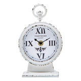 Nikky Home Reloj De Mesa Vintage, Reloj De Repisa Blanca, Re
