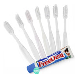 Escova Dental Simples + Creme Dental 18g | Kit Com 100 Und