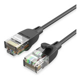 Cable De Red Vention Cat6a Certificado - 1.5 Metros Portatil Ultra Fino Y Liviano  - Premium Patch Cord Slim - Utp Rj45 Ethernet 10gbps - 500 Mhz - Cobre - Pc - Notebook - Servidores - Ibibg