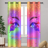 Ahbewin Hermosas Cortinas De Pestañas Hello Gorgeous Rainbow