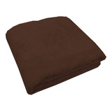 Cobertor Manta Frio Casal Inverno Liso Microfibra Cor Chocolate