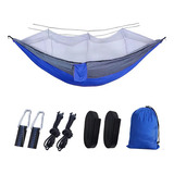 Hamaca Plegable De Camping Con Mosquitera Portátil