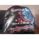 Rollers Skype Pro Extensibles+chasis Aluminio+abec7