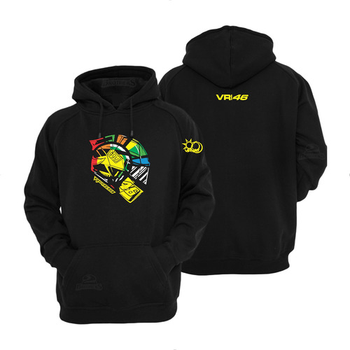 Sudadera Valentino Rossi Casco Motociclista Bikkers M-1