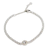 Pulsera De Lujo Piedra Plata Esterlina 925 Calidad Premium 