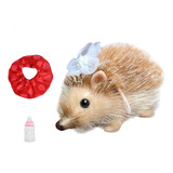 5 '' Reborn Hedgehog Toy Soft Baby Hedgehog Marrom