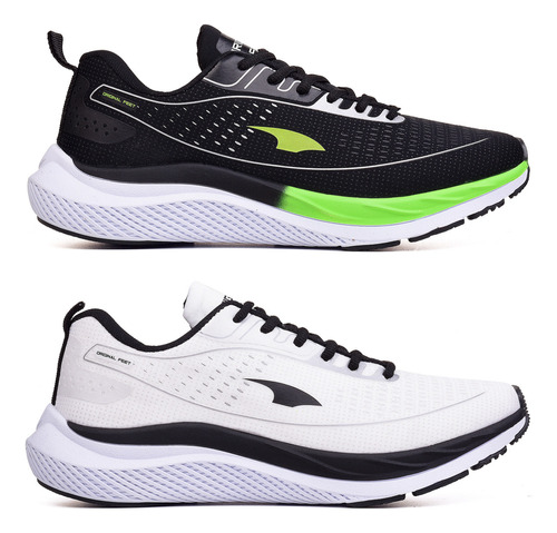 Kit 2 Pares Tenis Olimp Masculino Academia Mega Fast Corrida