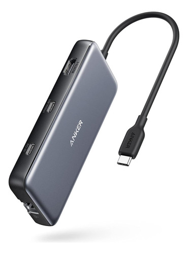 Anker 555 Usb-c Hub (8 En 1), Con Suministro De Energía De 1