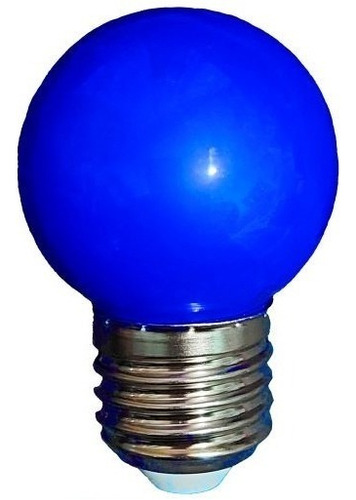 Lampadas Bolinhas Led 1w Colorida 110v/220v Abajur Festa Cor Da Luz Azul Voltagem 110v