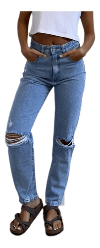 Jean Straight Leg Donna A002