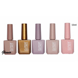 Pack 5 Esmaltes Permanentes Tonos Nude 15ml