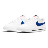 Tenis Niños Grandes Nike Court Legacy Blanco/azul