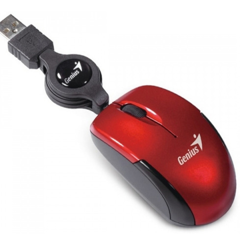 Mini Mouse Genius Retractil Viaje Traveler Usb Pc Notebook