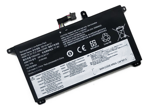 Bateria Para Lenovo Thinkpad T570 T580 Sb10l84121 01av493/38