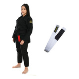 Kimono Jiu Jitsu Feminino  Grátis  Faixa Com Ponteira