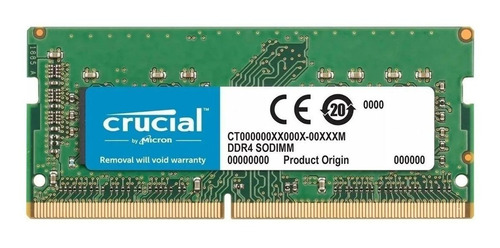 Memoria Ram Ddr3l Color Verde  8gb 1 Crucial Ct102464bf160b