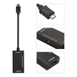 Combo Micro Usb A 1080p Cable Hdmi Hdtv Mhl + Cable Hdmi 3m