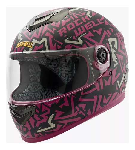 Casco Para Moto Rockwell R929 Plain Spot