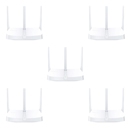 5 Piezas Router Inalambrico Mercusys Mw306r 300mbps 3 Antena