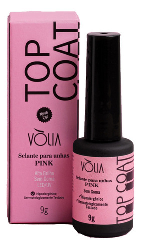 Top Coat Camuflagem Pink Volia 9g