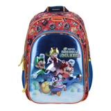 Mochila Chenson Original Backpack Escolar Grande Super Mario Bros Deluxe Roja Azul, Primaria Y Secundaria, Mario, Luigi Y Peach 3d, 64614 Envio Gratis