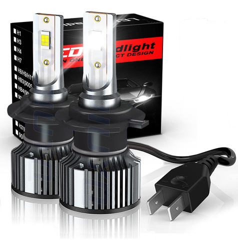 Kit De Luces Led H7 De 30000lm 100w Para Volkswagen Vento