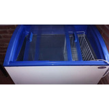 Freezer Inelro Exhibidor Horizontal Blanco Y Azul 219 Lts 