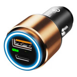 Cargador Para Auto Pd 20w Tipo C Carga Rapida Qc 3.0 Usb