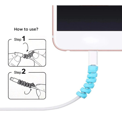 12 Unidades Protector Para Cable Resorte