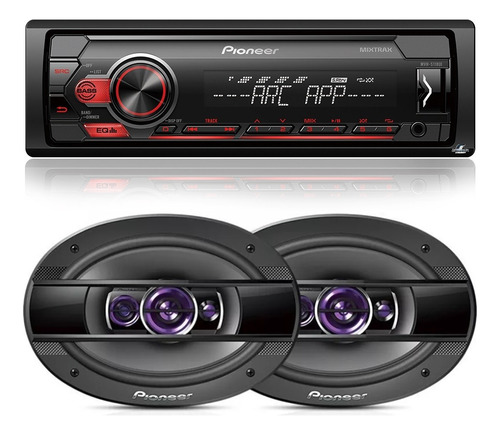 Aparelho Som Pioneer Mvh-s118ui + Falante 6x9 Tampão Gol Uno