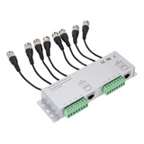 Balun De Vídeo 8ch Hd Bnc Macho A Utp Cable Transceptor Adap