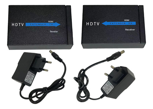 Extender Hdmi 60m Extensor Hdmi 60m Cat5e Cat6 Hdmi Bivolt