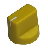 Knob Modelo Fulltone Amarelo Com Parafuso (kit 10 Knobs)