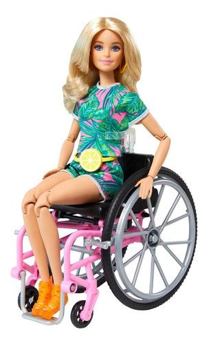 Barbie Fashionista 165 Muñeca Silla De Ruedas 