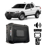 Caixa Slim Fiat Strada G4 2009 A 2013 350w Rms Amplificada