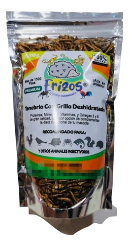 Tenebrio Con Grillo Deshidratado 220g (2 Pack) 100% Natural