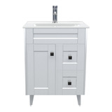 Mueble Vanitorio Deluxe Pvc P 60cm Blanco