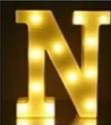 Letras Y Números Led 3d Luces Foco Lampara Decora Abecedario