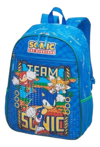 Mochila Infantil Escolar Sonic Costas Tam G Pacific Meninos