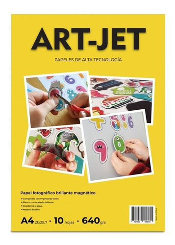 Papel Imantado Magnetico Artjet® A4 Glossy Brillante 10h