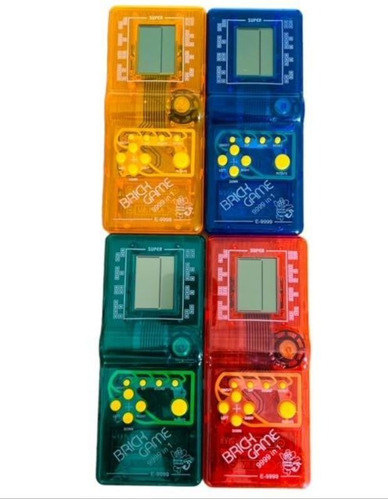 Consola Brick Game 9999 In 1 Colores Transp Portatil Jy1021