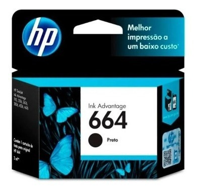 Cartucho Hp 664 Negro F6v29al Ink Advantage 1115 2135 2675.