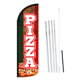 Bandera Publicitaria Pizza 4m (asta, Bandera, Estaca)